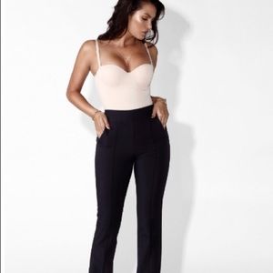 NWT JLUXLABEL Black Modern High Waisted Trouser
